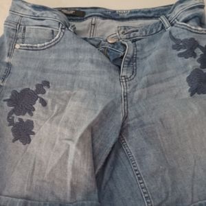 Simply Vera Vera Wang Jean Bermuda Shorts Women's Size 10 Denim